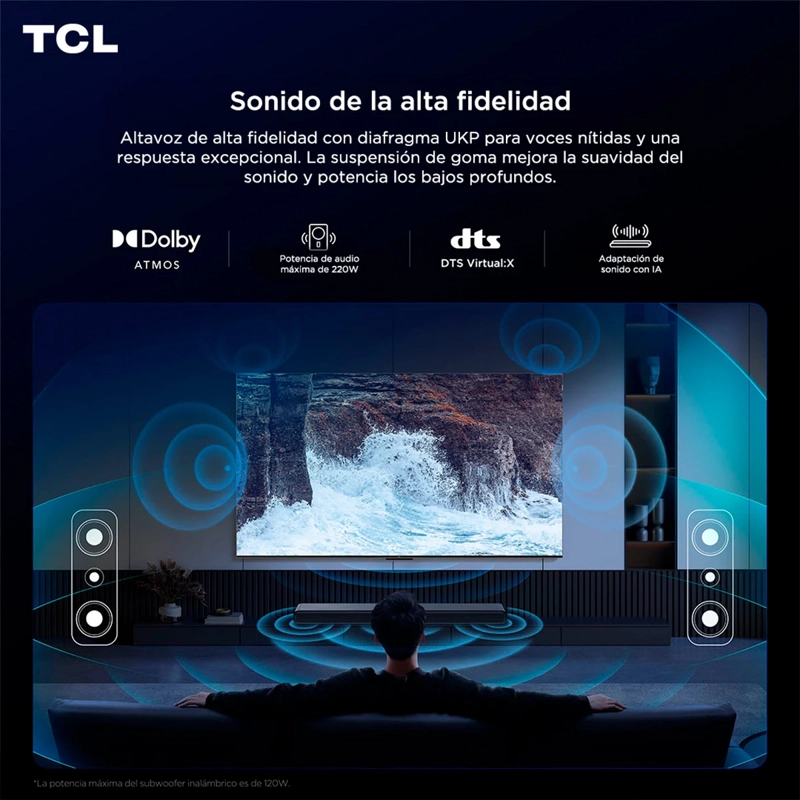 SOUNDBAR BLUETOOTH TCL S55H 2.1 CH PRO - 5