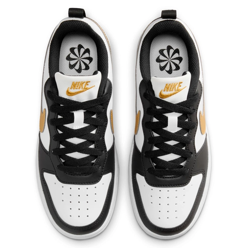 ZAPATILLAS NIÑO NIKE CASUAL NEGRO COURT BOROUGH LOW RECRAFT BG - 4
