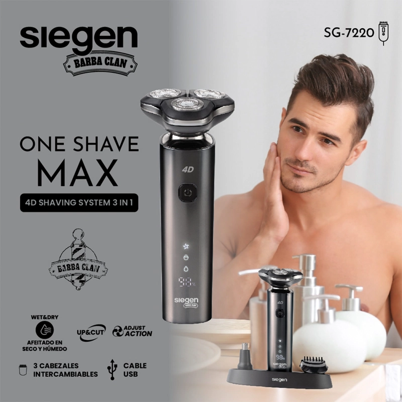 AFEITADORA SIEGEN 3 EN 1 SG-7220 - 4