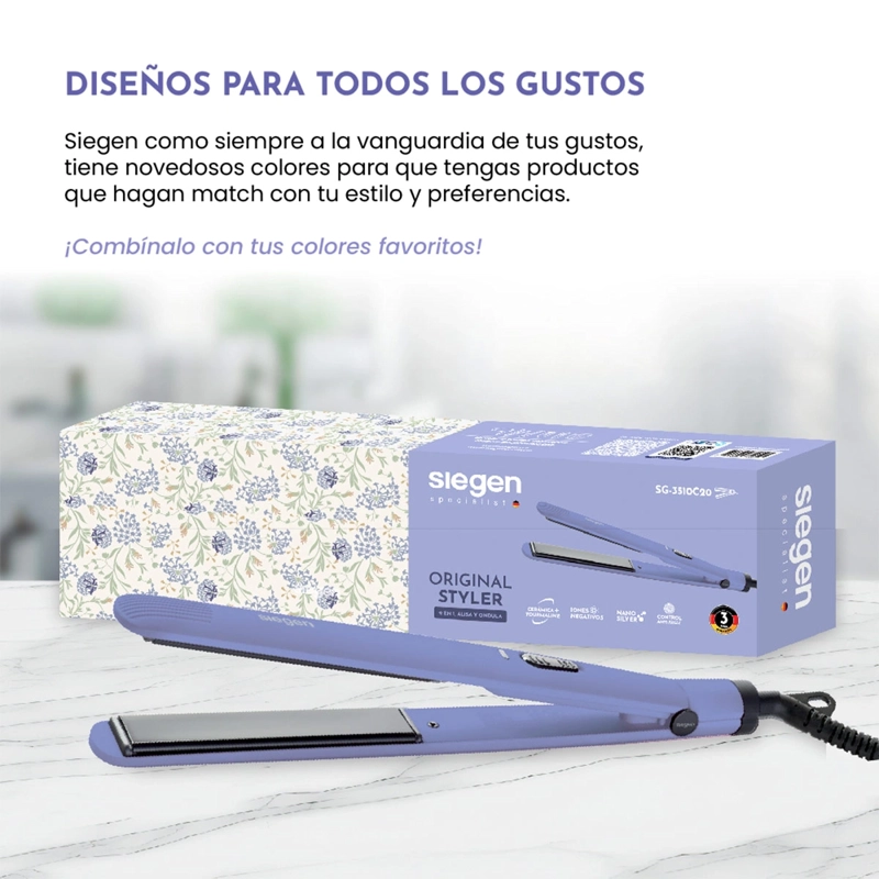 ALISADOR DE PELO SIEGEN ORIGINAL STYLER SG-3510C20 - 6