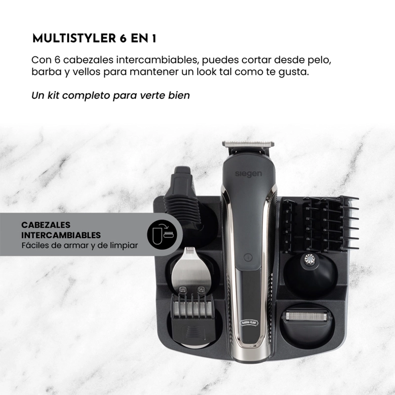 AFEITADORA SIEGEN MULTISTYLER 6 EN 1 SG-8555 - 6