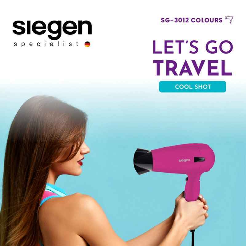 SECADOR DE PELO SIEGEN LET’S GO TRAVEL SG-3012C62 1700W - 4