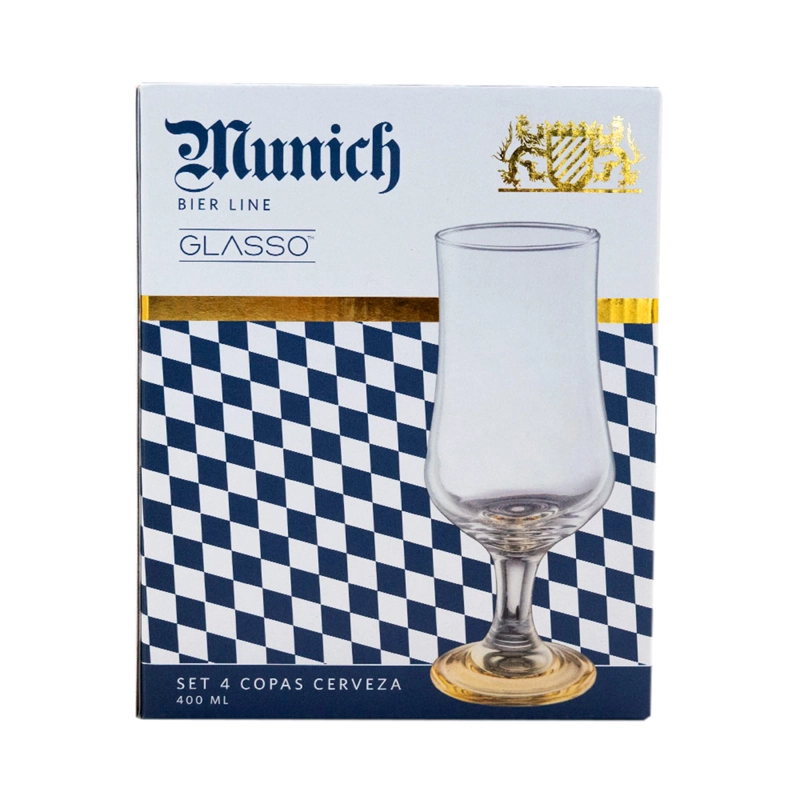 SET 4 COPAS CERVEZA GLASSO MUNICH - 3