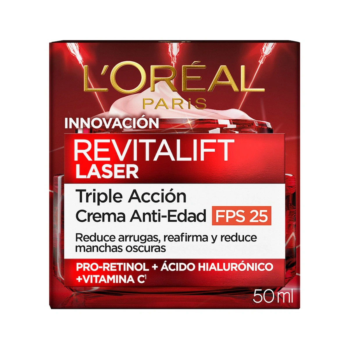 CREMA DE DÍA ANTIEDAD LOREAL REVITALIFT LÁSER SPF25 50 ML - 3