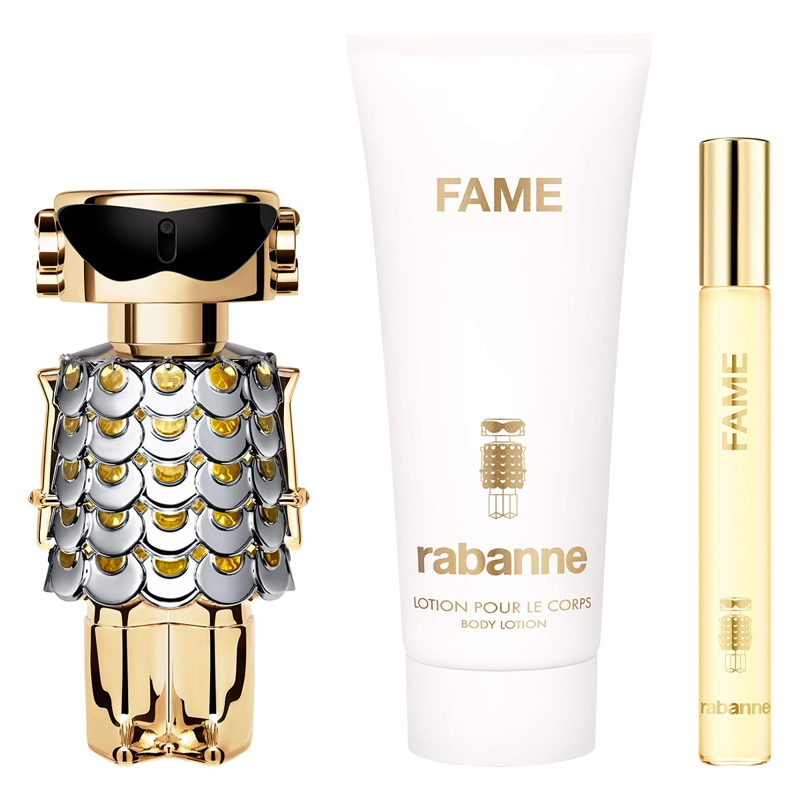 PERFUME RABANNE FAME MUJER EDP 50 ML + LOCIÓN CORPORAL 100 ML + EDP 10 ML - 2