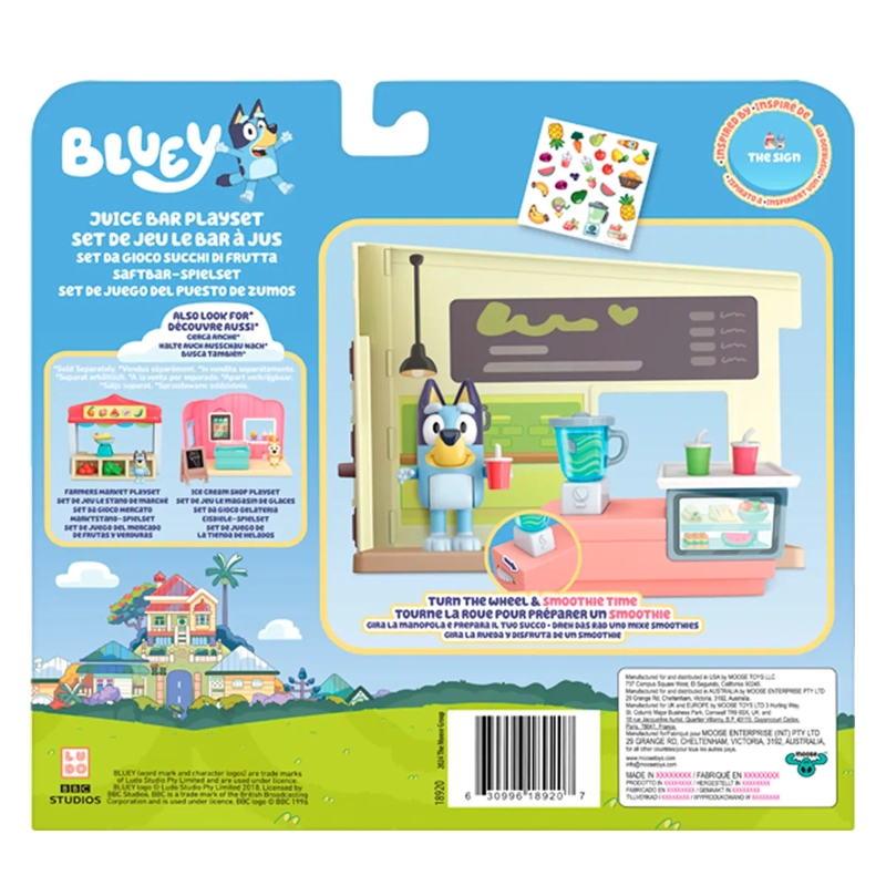 BLUEY S13 LETS PLAY CHEF MINI PLAYSET BARRA DE JUGOS - 7