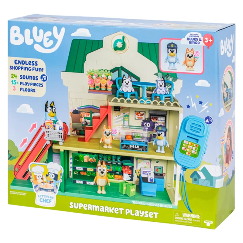BLUEY S13 LETS PLAY CHEF PLAYSET SUPERMERCADO - 2