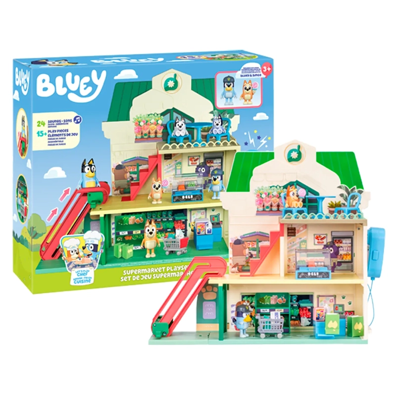 BLUEY S13 LETS PLAY CHEF PLAYSET SUPERMERCADO - 6