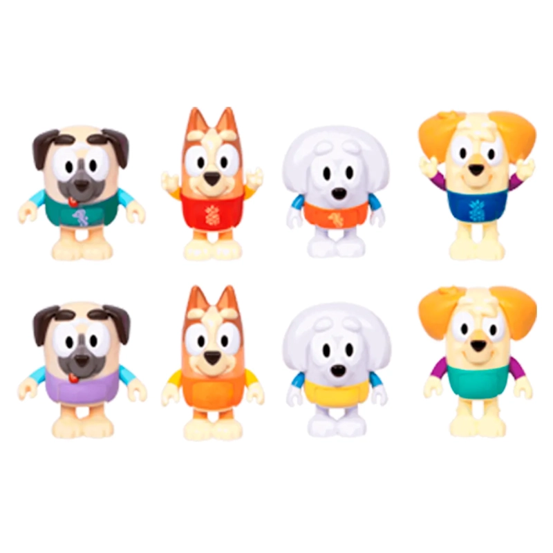 BLUEY S13 COLOR CHANGE FIGURE 4PK WATER PARK BINGO & FRIENDS EXCLUSIVE - 2