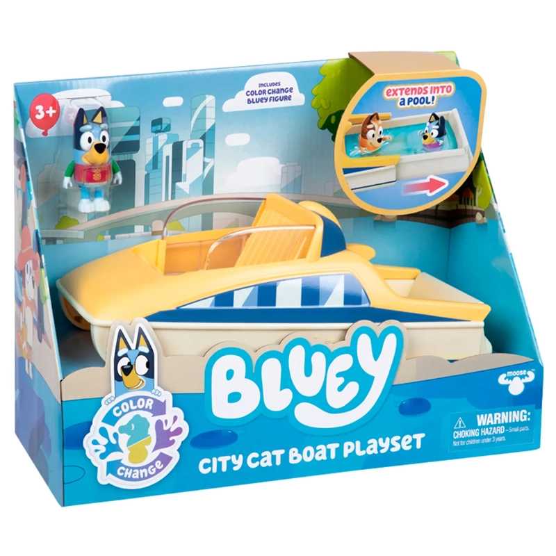 BLUEY S13 COLOR CHANGE BLUEY'S MOTORBOAT VEHICLE EXCLUSIVE - 5