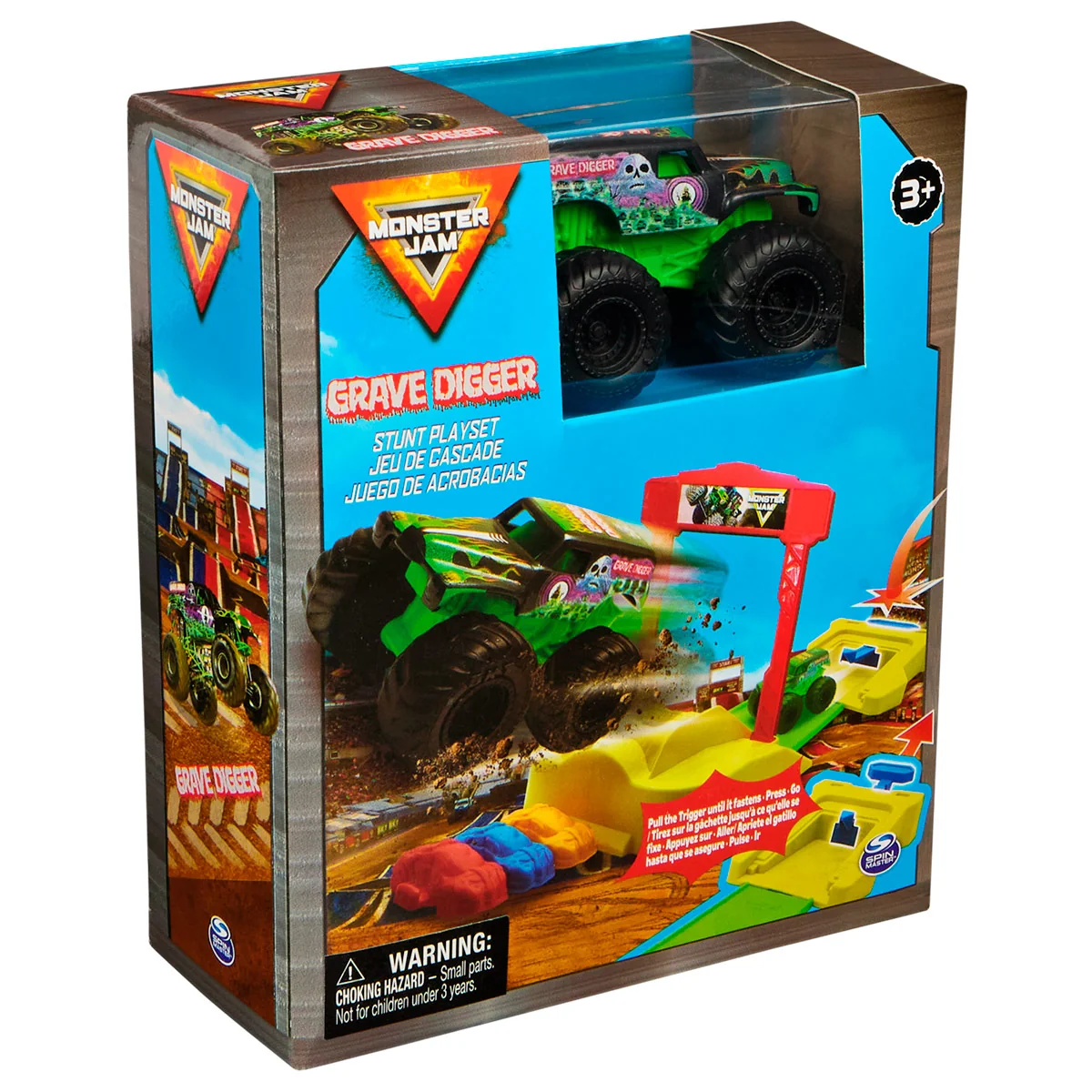 VEHÍCULO DE JUGUETE MONSTER JAM 1 72 MINI PLAYSET - MODELO ALEATORIO - 1