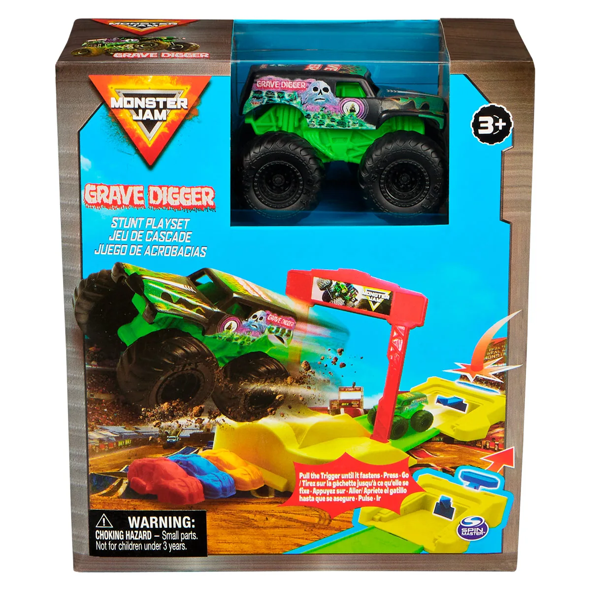 VEHÍCULO DE JUGUETE MONSTER JAM 1 72 MINI PLAYSET - MODELO ALEATORIO - 2