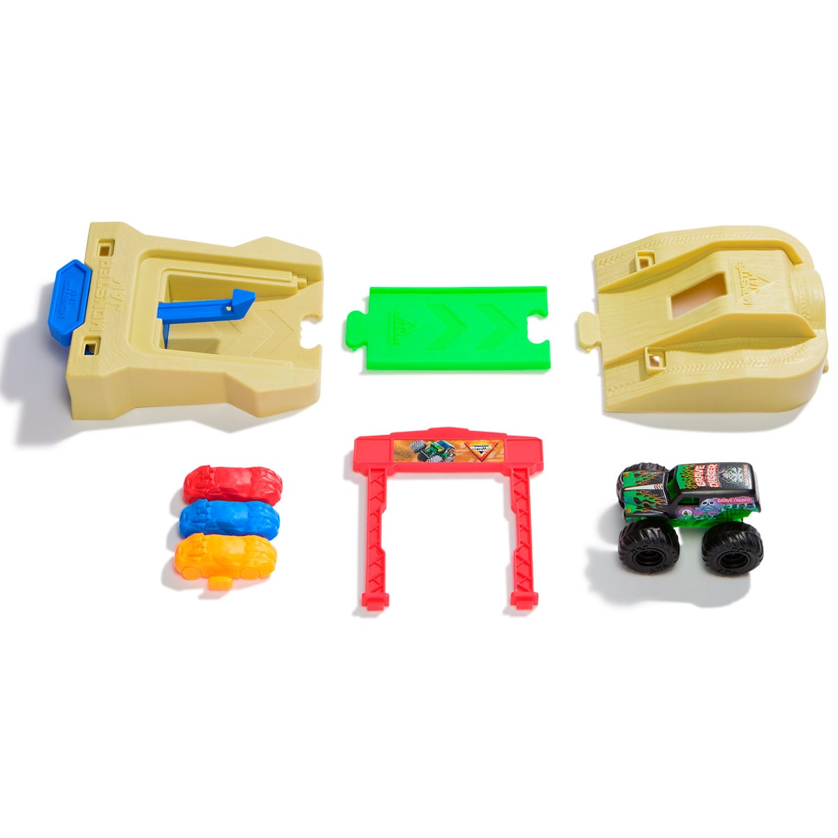 VEHÍCULO DE JUGUETE MONSTER JAM 1 72 MINI PLAYSET - MODELO ALEATORIO - 4