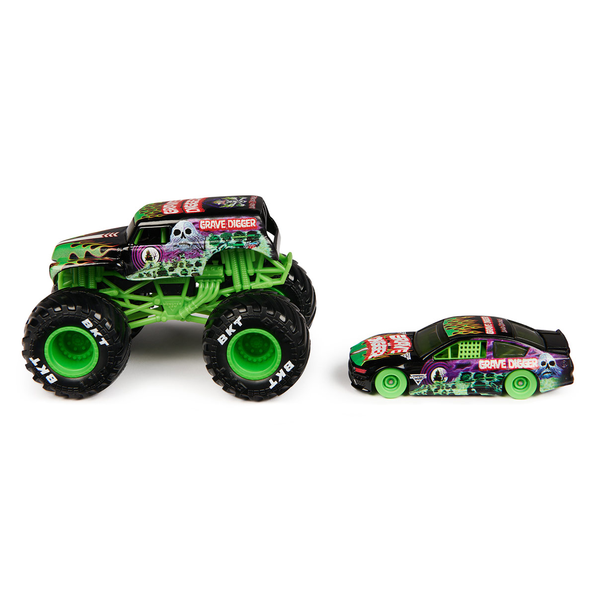 VEHÍCULO DE JUGUETE MONSTER JAM Y AUTO 1 64 - MODELO ALEATORIO - 11