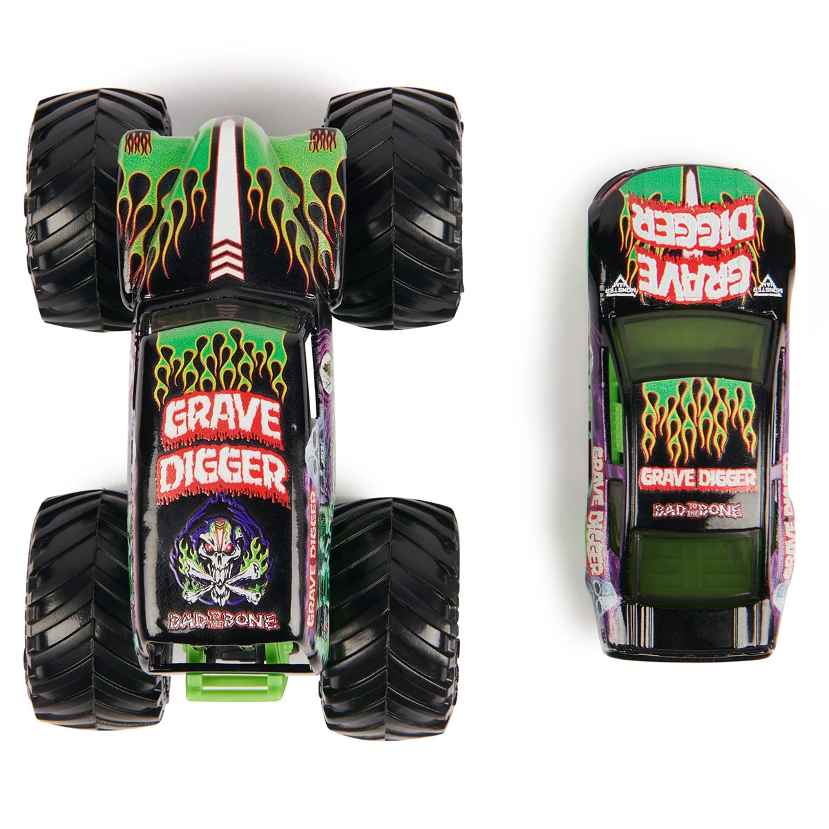 VEHÍCULO DE JUGUETE MONSTER JAM Y AUTO 1 64 - MODELO ALEATORIO - 12