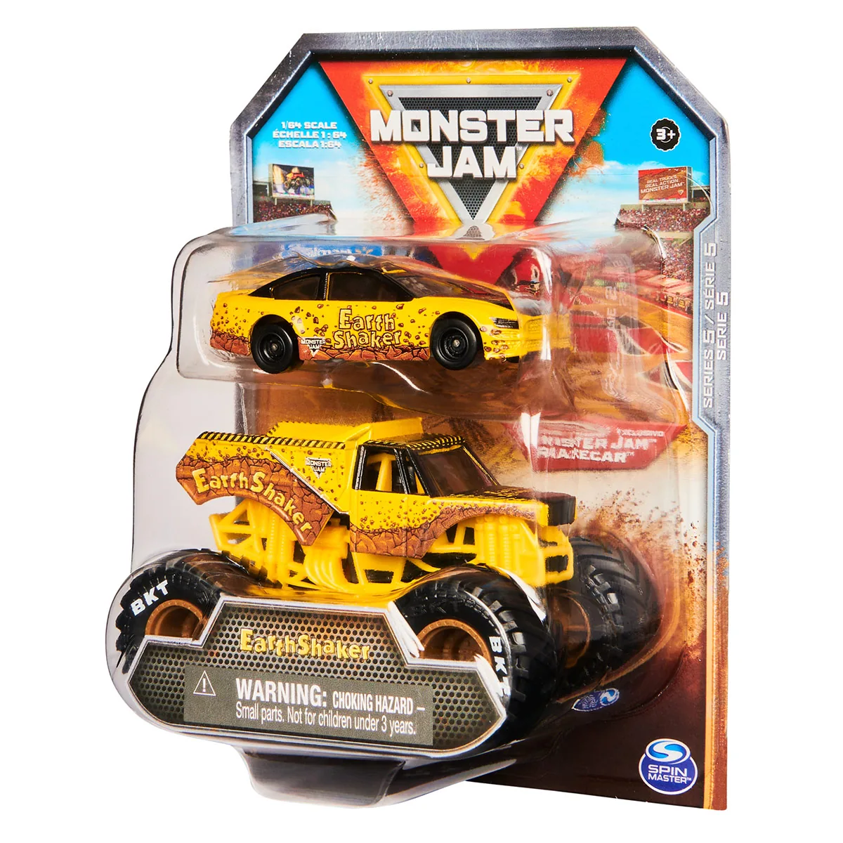 VEHÍCULO DE JUGUETE MONSTER JAM Y AUTO 1 64 - MODELO ALEATORIO - 3