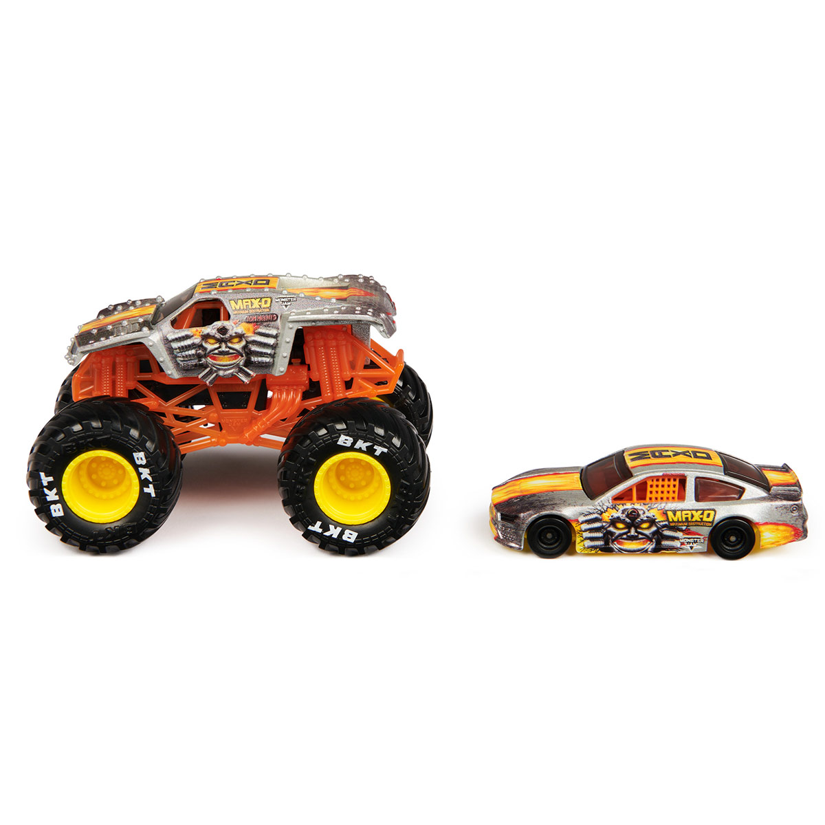 VEHÍCULO DE JUGUETE MONSTER JAM Y AUTO 1 64 - MODELO ALEATORIO - 8