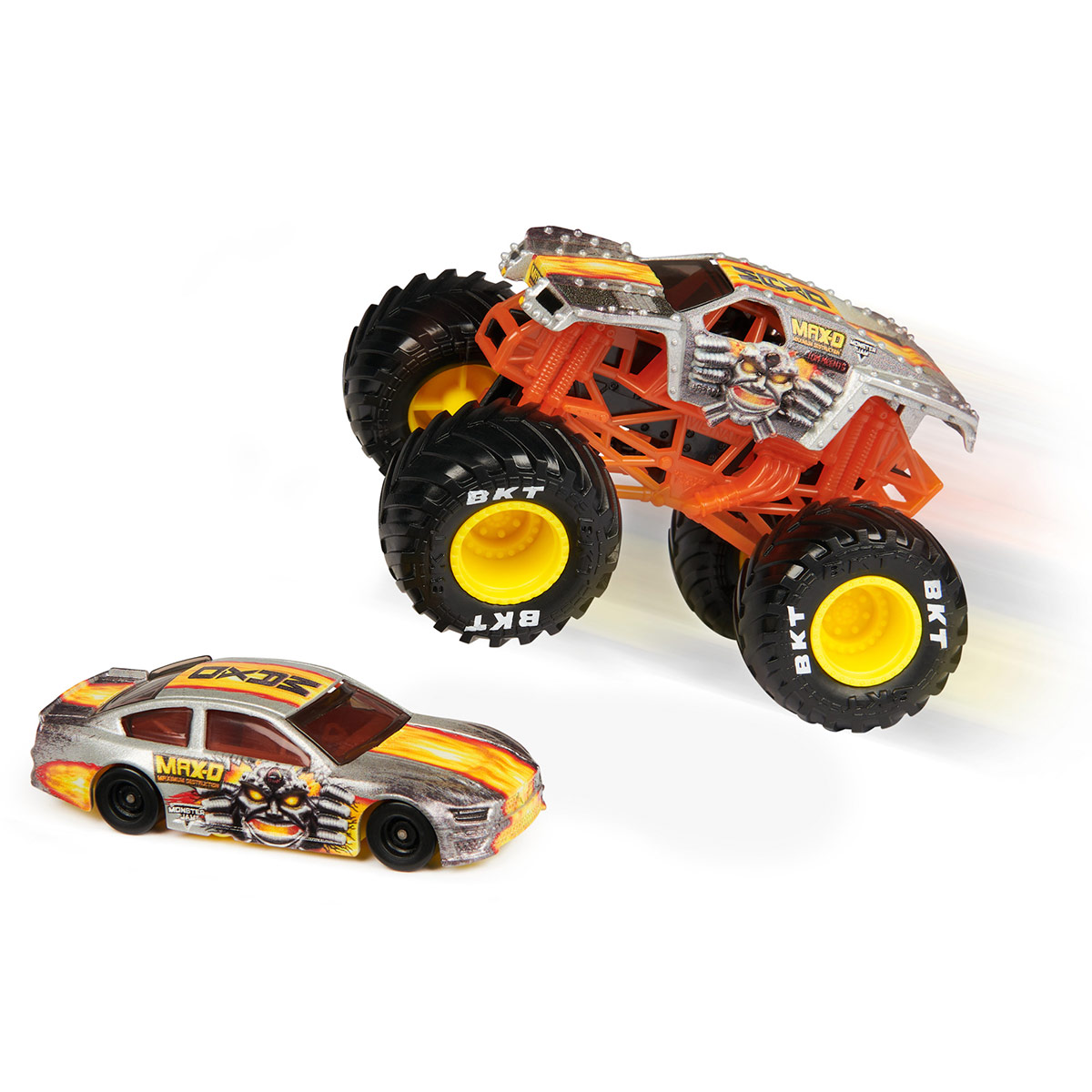 VEHÍCULO DE JUGUETE MONSTER JAM Y AUTO 1 64 - MODELO ALEATORIO - 10