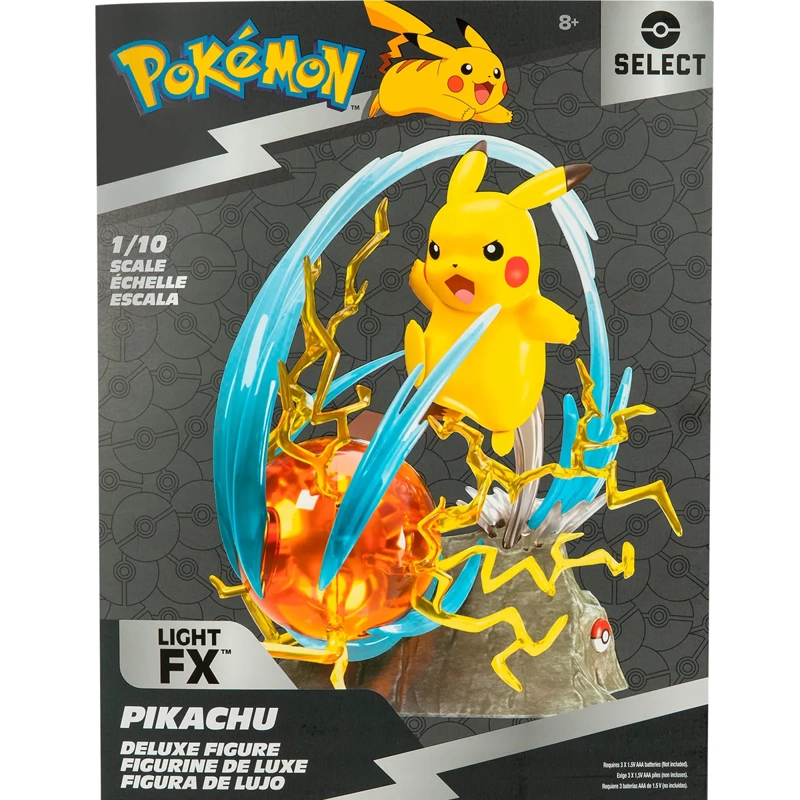 FIGURA DE ACCIÓN POKEMON PIKACHU DE LUJO COLECCIONABLE ORIGINAL - 3