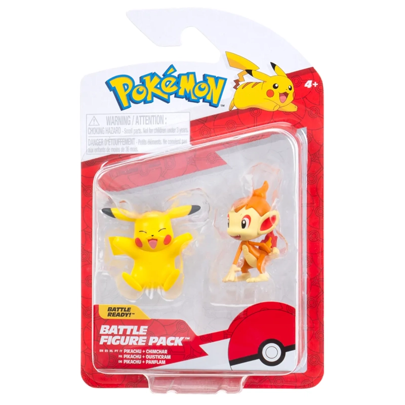 POKEMON FIGURA PACK DE 2 CHIMCHAR Y PIKACHU - 4