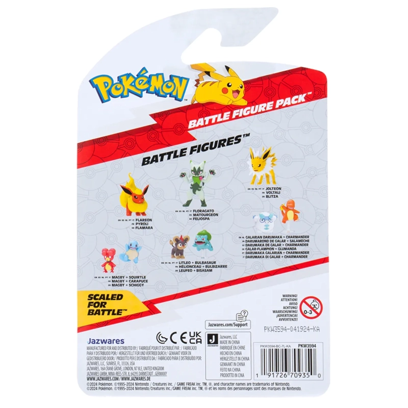 POKEMON FIGURA PACK DE 2 CHIMCHAR Y PIKACHU - 6