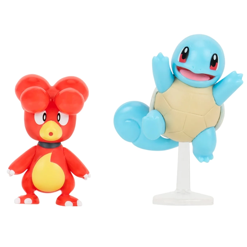 POKEMON FIGURA PACK DE 2 W19 MAGBY Y SQUIRTLE - 1