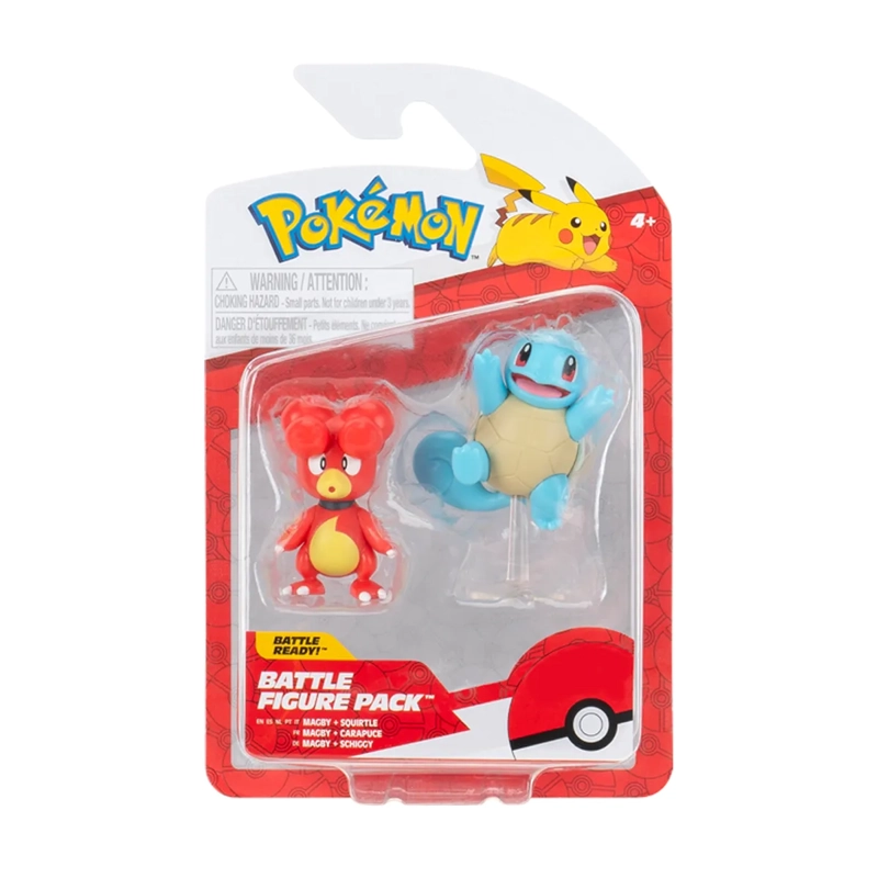 POKEMON FIGURA PACK DE 2 W19 MAGBY Y SQUIRTLE - 4