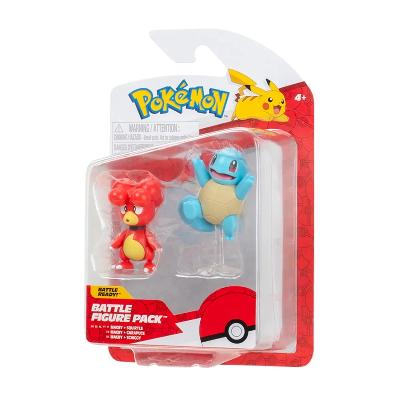 POKEMON FIGURA PACK DE 2 W19 MAGBY Y SQUIRTLE - 5