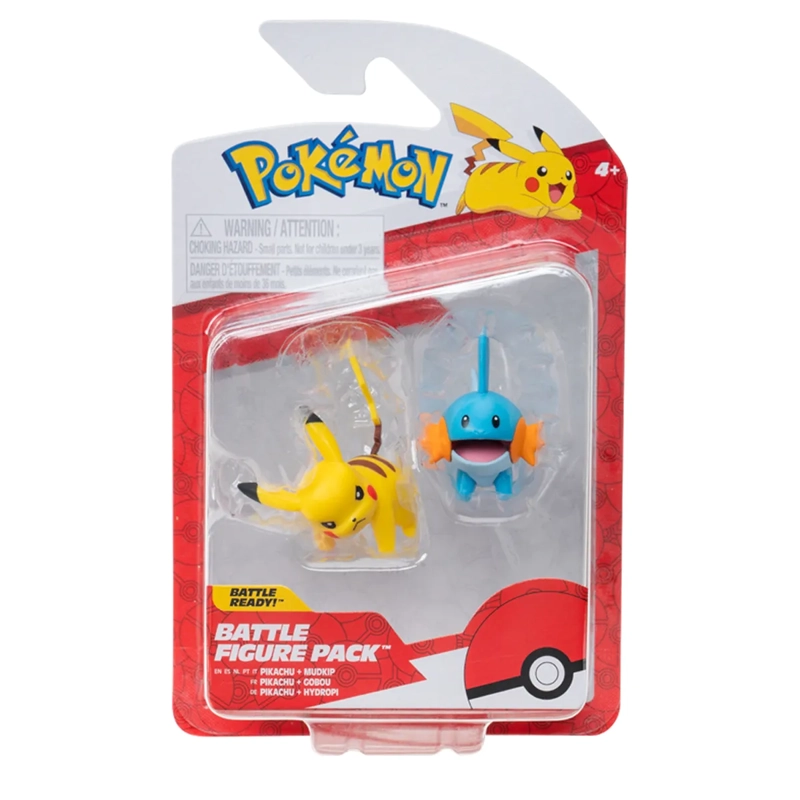 POKEMON FIGURA PACK DE 2 MUDKIP Y PIKACHU - 4