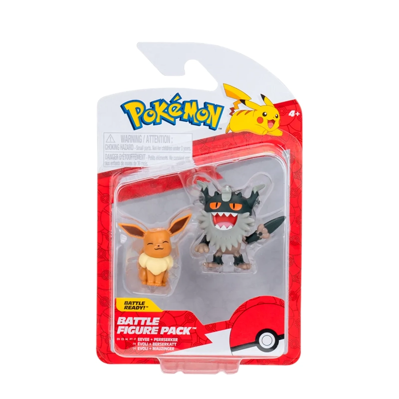 POKEMON FIGURA PACK DE 2 W18 PERRSERKER Y EEVEE - 4