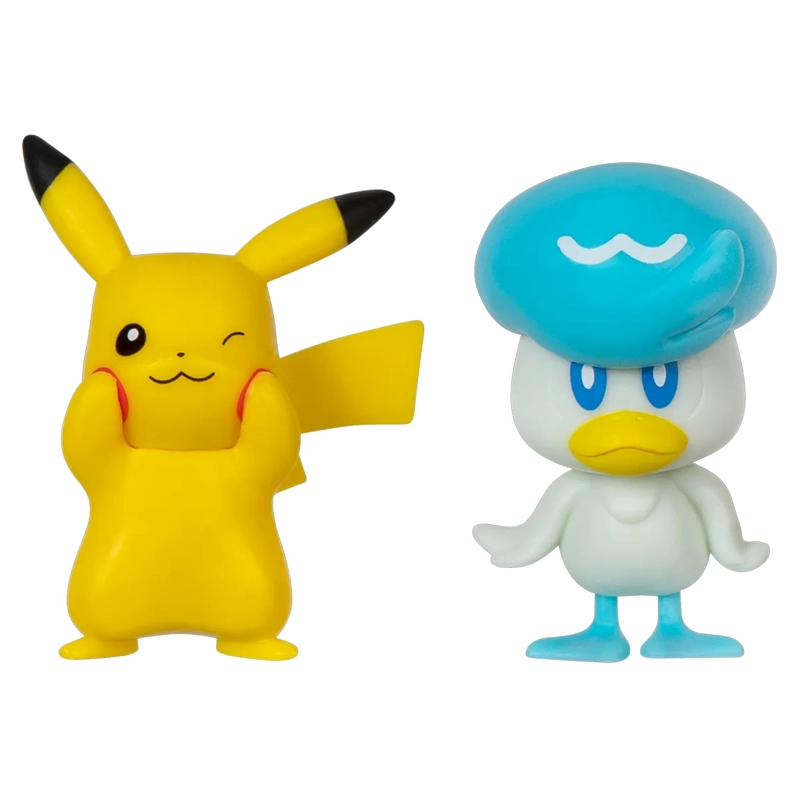 POKEMON FIGURA PACK DE 2 QUAXLY Y PIKACHU - 1