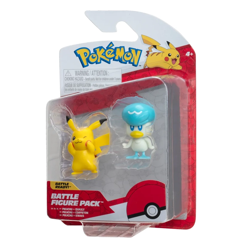 POKEMON FIGURA PACK DE 2 QUAXLY Y PIKACHU - 5
