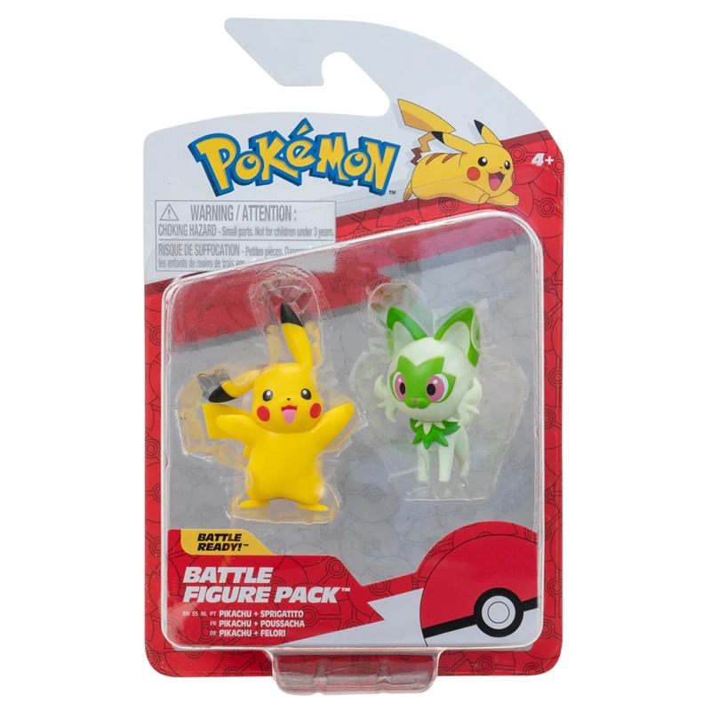 POKEMON FIGURA PACK DE 2 SPRIGATITO Y PIKACHU - 4