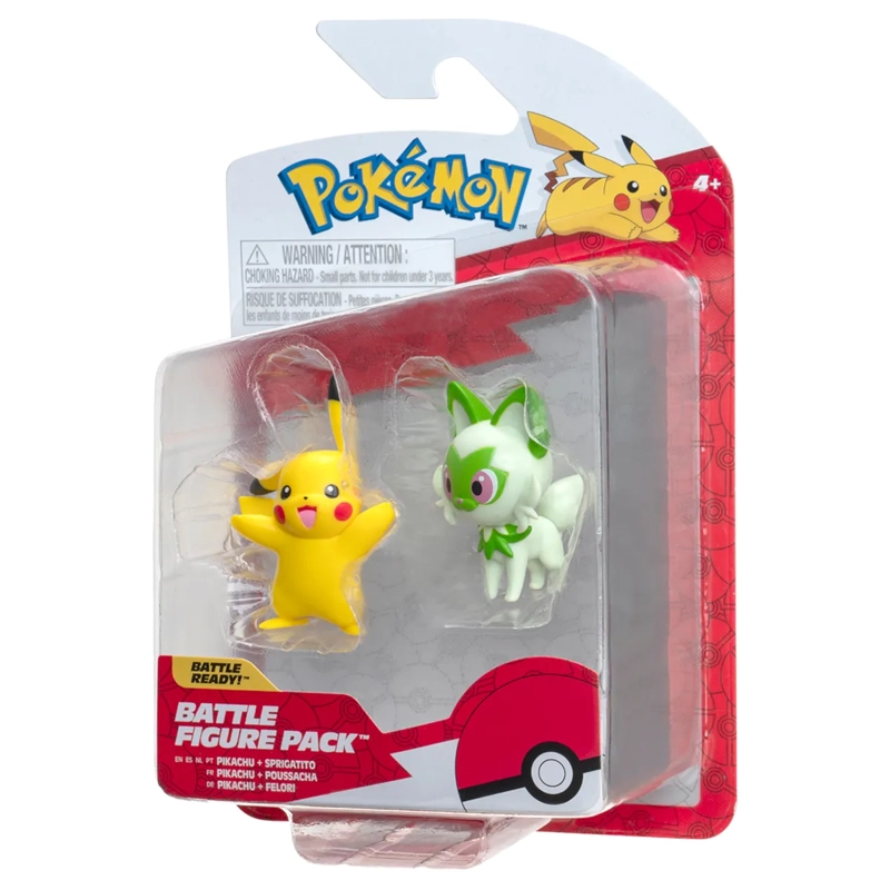 POKEMON FIGURA PACK DE 2 SPRIGATITO Y PIKACHU - 5