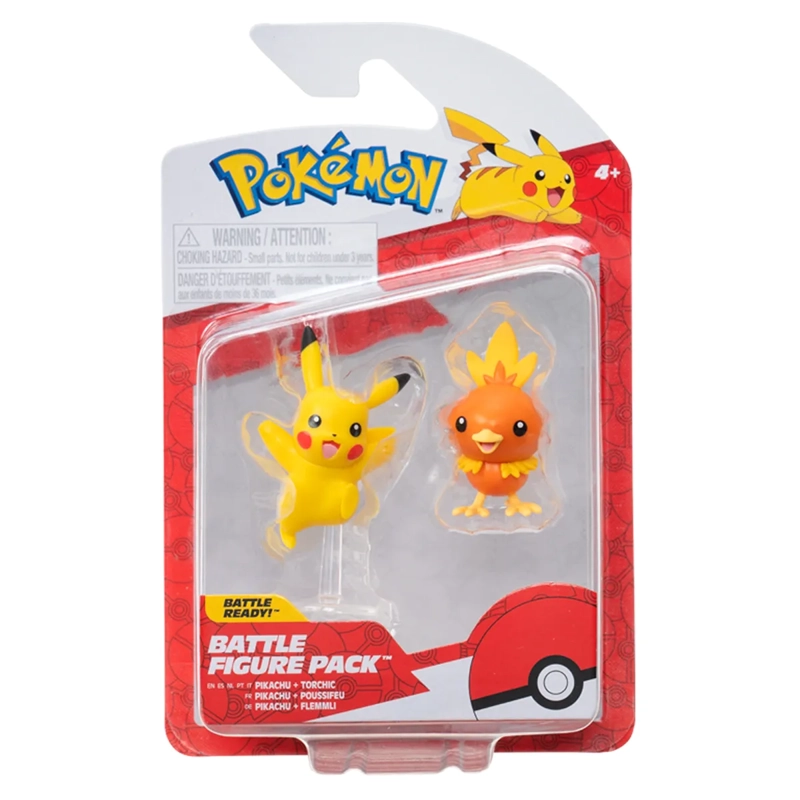 POKEMON FIGURA PACK DE 2 TORCHIC Y PIKACHU - 4