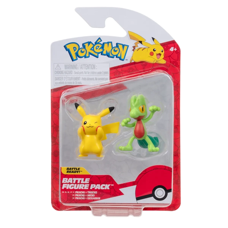 POKEMON FIGURA PACK DE 2 TREECKO Y PIKACHU - 4