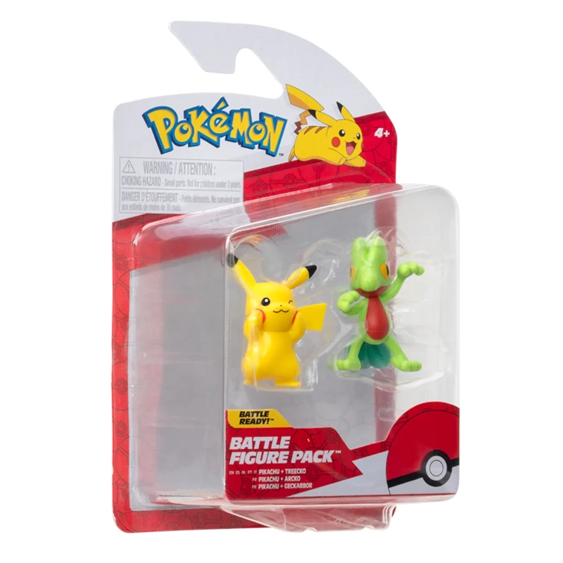 POKEMON FIGURA PACK DE 2 TREECKO Y PIKACHU - 5