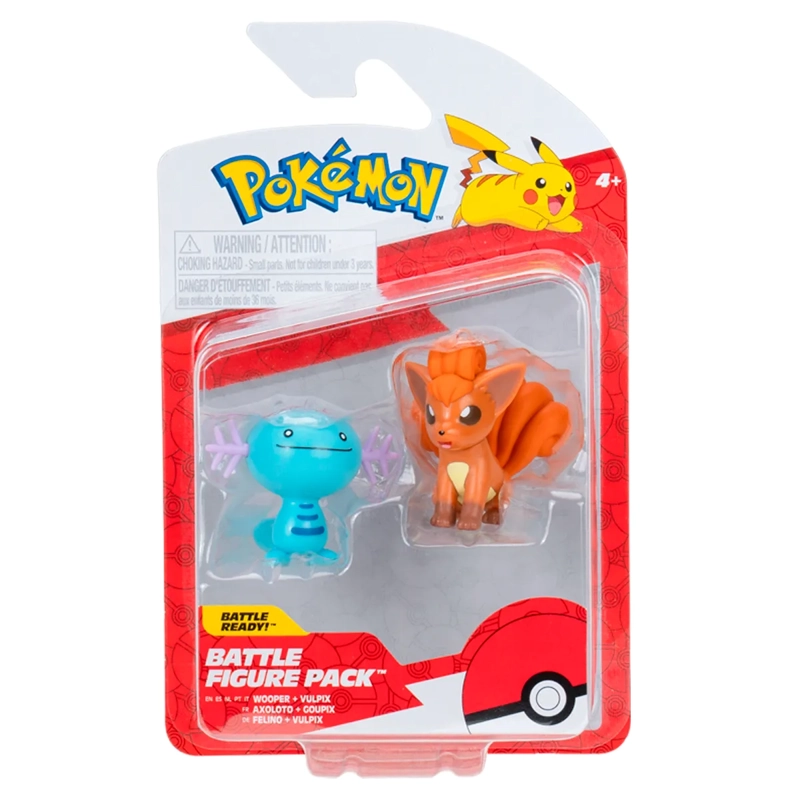 POKEMON FIGURA PACK DE 2 W18 WOOPER Y VULPIX - 4