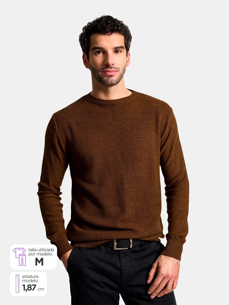SWEATER HOMBRE SPAVALDI CUELLO REDONDO - 1