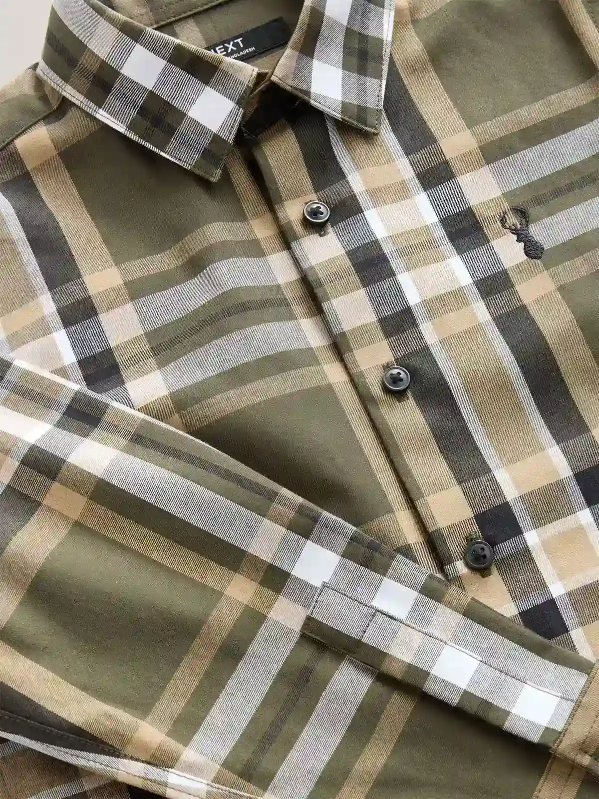 CAMISA MANGA LARGA NIÑO NEXT ALGODÓN - 3