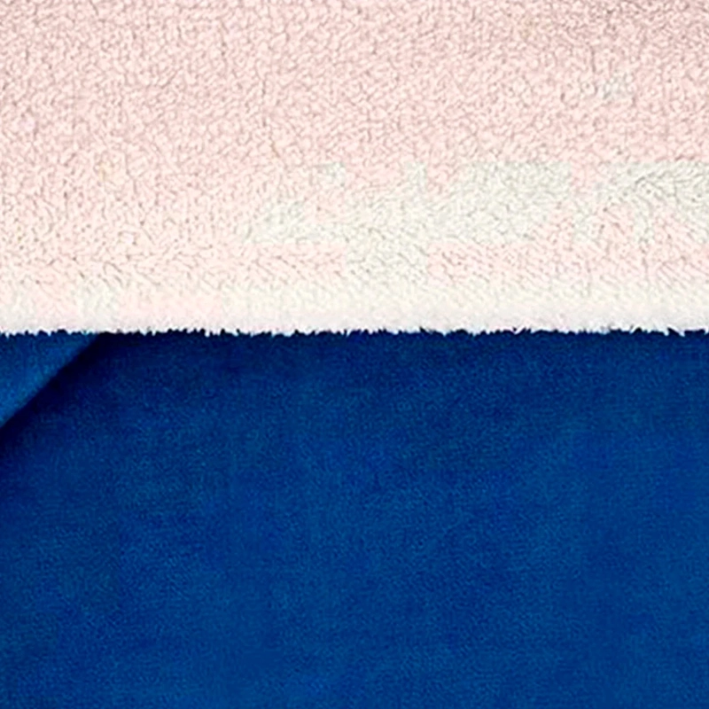 PLUMÓN RIPLEY HOME SHERPA FRANELA 1.5 PLAZAS AZUL - 4