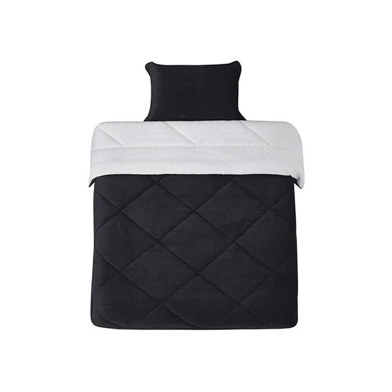 PLUMÓN RIPLEY HOME SHERPA FRANELA 2 PLAZAS NEGRO - 2