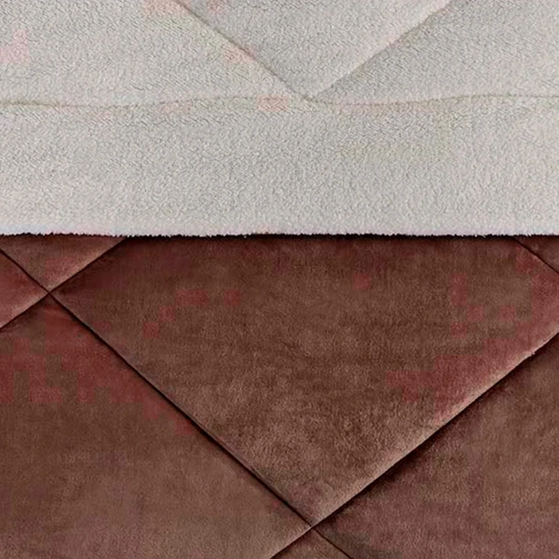 PLUMÓN RIPLEY HOME SHERPA FRANELA 2 PLAZAS TAUPE - 3