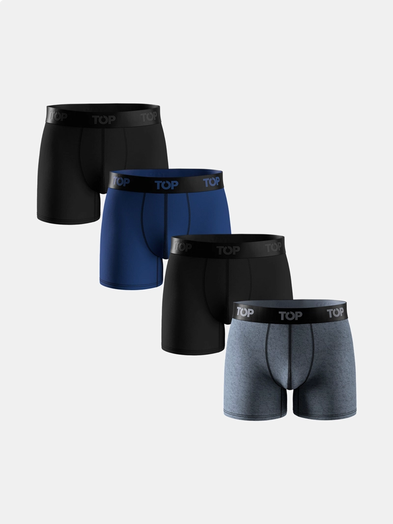 PACK X4 BÓXER HOMBRE TOP ALGODÓN  - 1