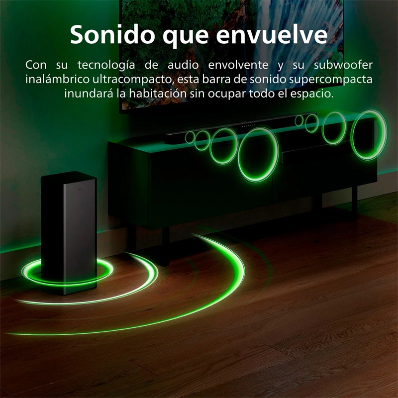 SOUNDBAR BLUETOOTH PHILIPS TAB6309 2.1 - 3
