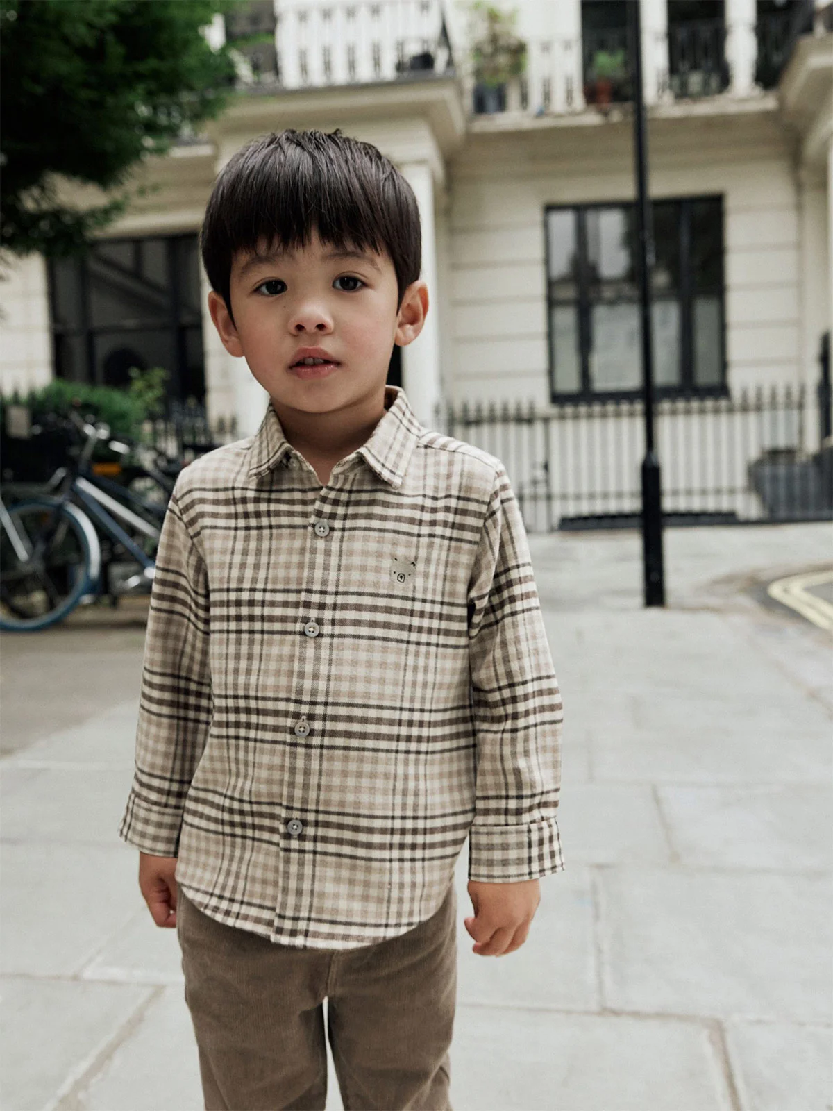 CAMISA MANGA LARGA NIÑO NEXT ALGODÓN - 1