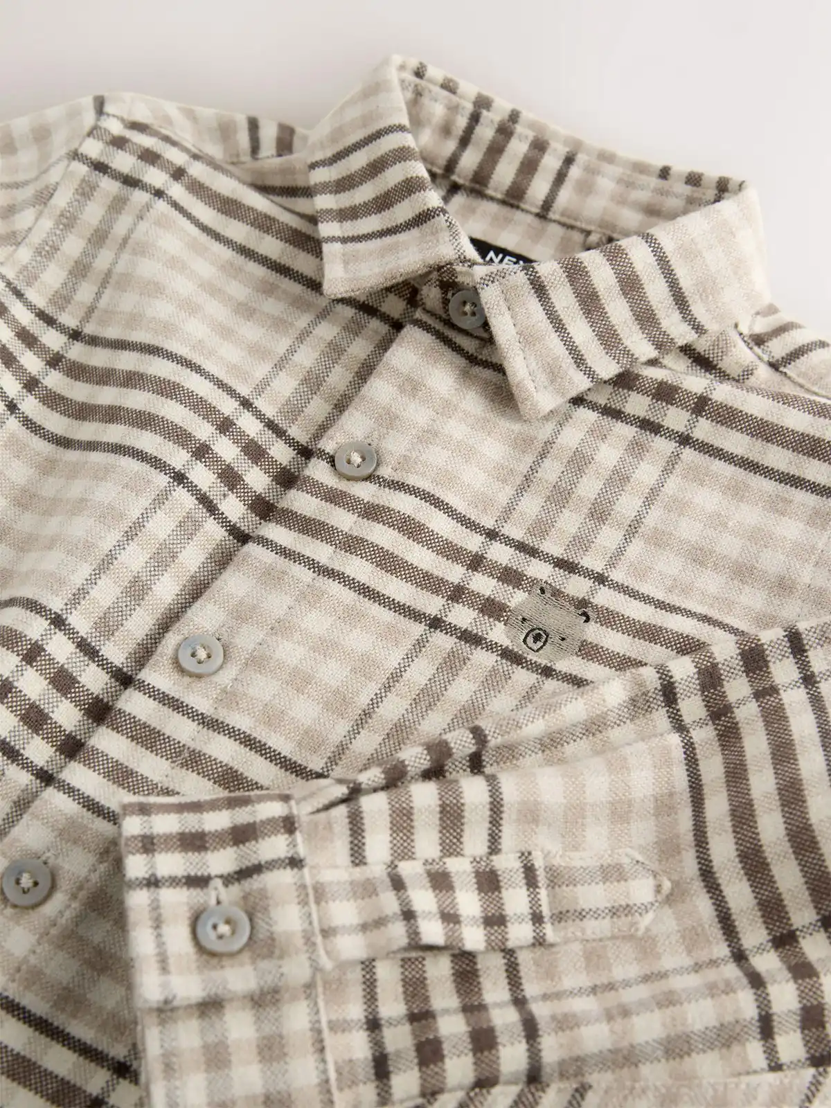 CAMISA MANGA LARGA NIÑO NEXT ALGODÓN - 3