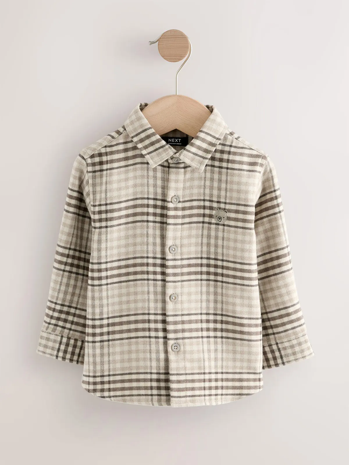 CAMISA MANGA LARGA NIÑO NEXT ALGODÓN - 2