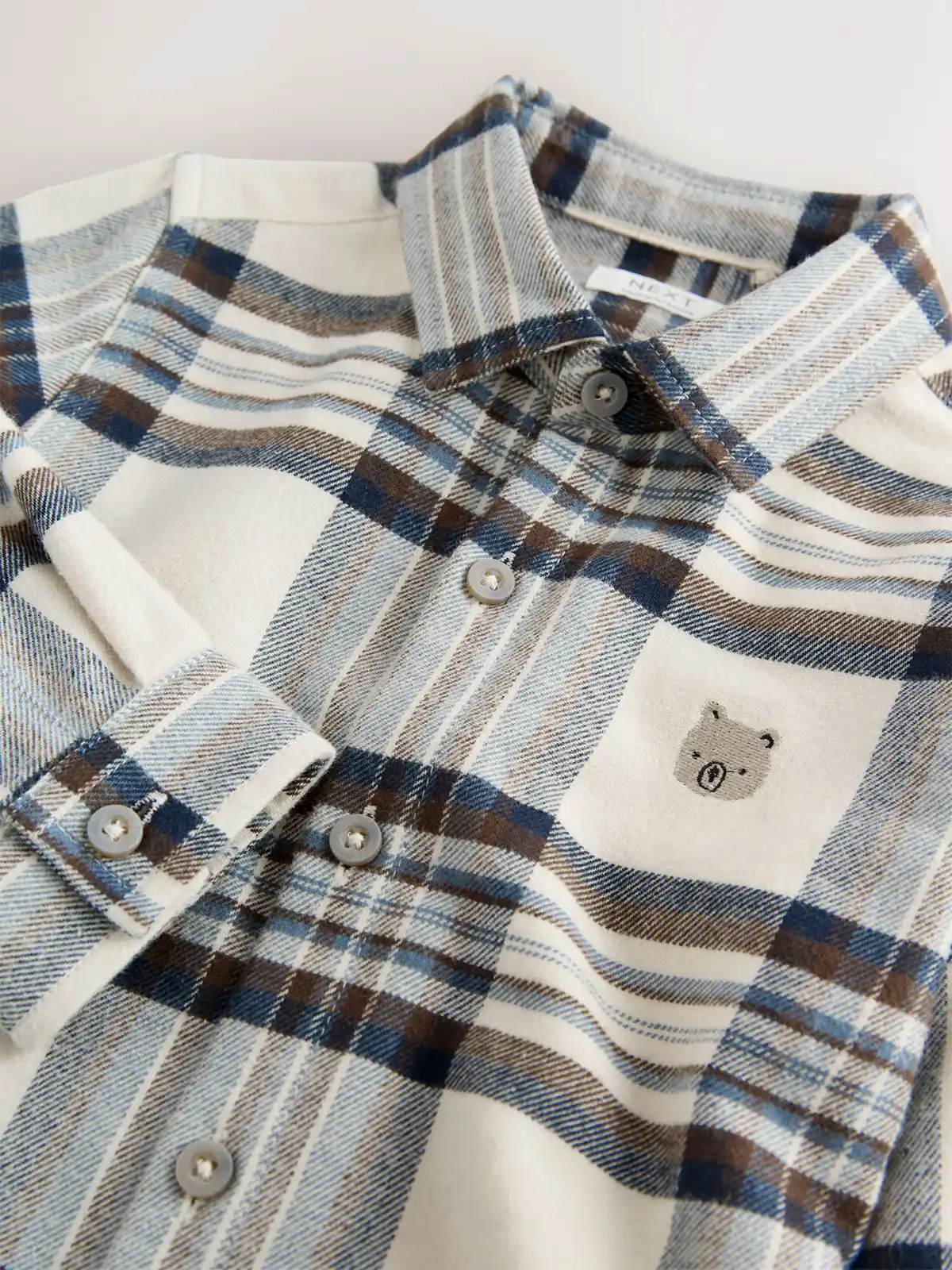 CAMISA MANGA LARGA NIÑO NEXT ALGODÓN - 3