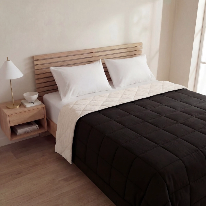 PLUMÓN RIPLEY HOME MICROCORDUROY SHERPA KING NEGRO - 1